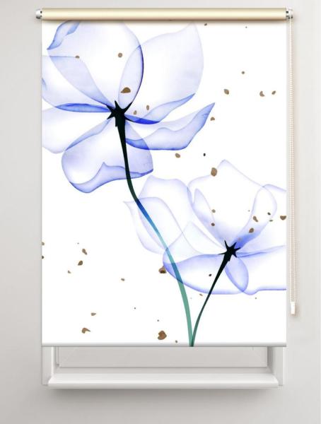 Rollo Lule tribus blue, Rollo, Motivrollo, Rollo mit Druck, Fotorollo, bedrucktes Rollo, Fensterrollo,verdunkelndes Rollo, Sonnenschutz Rollo